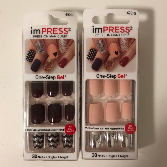 KISS “imPRESS” Press-On Manicure (2 Pack Bundle) - Picture 1 of 6